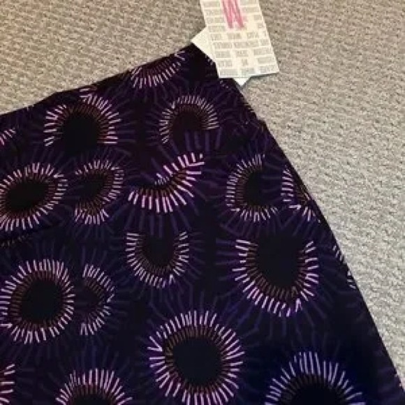 Purple Printed Pencil Skirt - Brand Not Specified - Picture 2 of 2